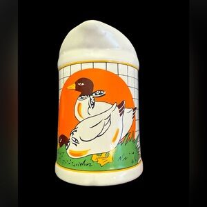 Vintage Duck Thened Pitcher with Measurements